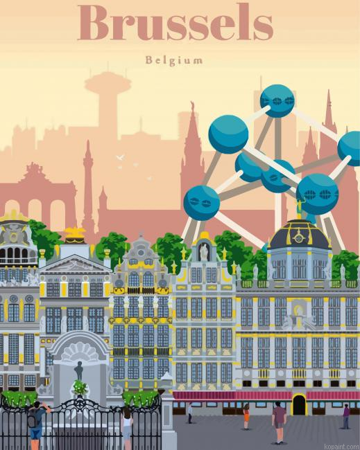 Brusells Belgium Poster Paint By Numbers.png