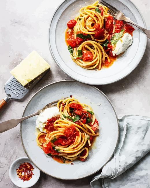 Bucatini Pasta Painting By Numberss.png