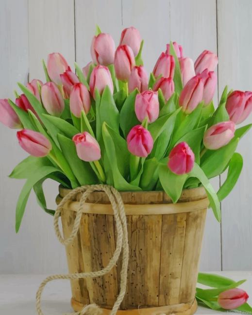 Bucket Of Tulips New Painting By Numberss.png