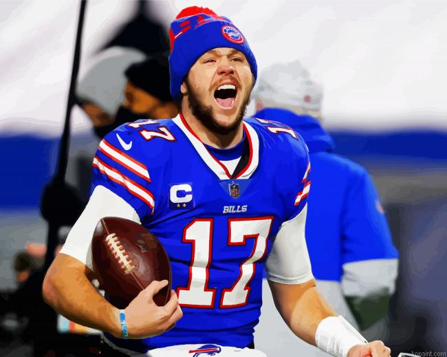 Buffalo Bills Footballer Painting By Numberss.png