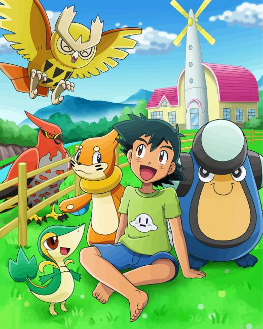 Buizel And Friends Paint By Numbers.png