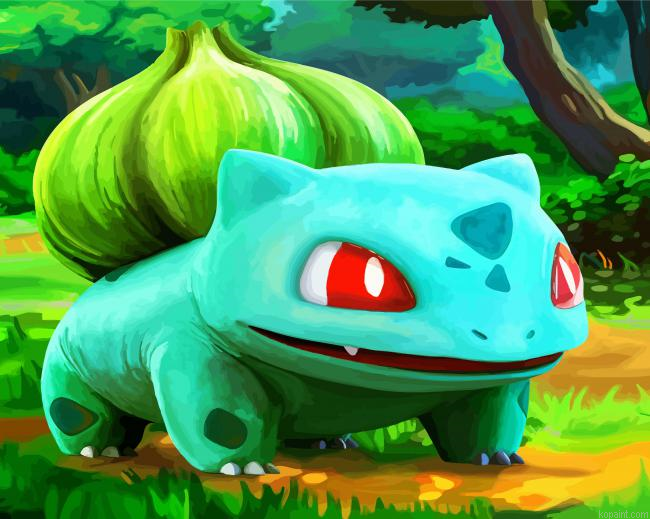 Bulbasaur Pokemon Paint By Numbers.png