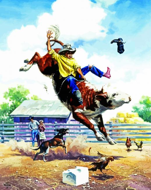 Bull Riding Painting By Numberss.png
