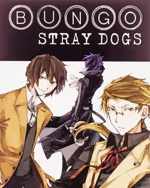 Bungou Stray Dogs Anime Poster Painting By Numberss.png