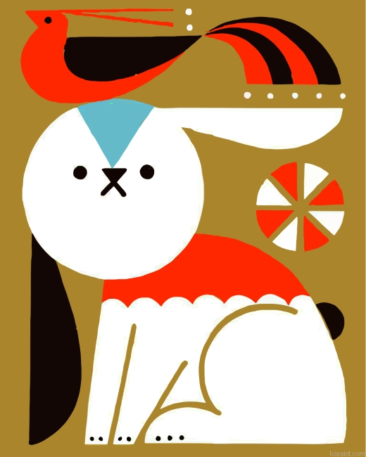 Bunny And Bird Painting By Numberss.png