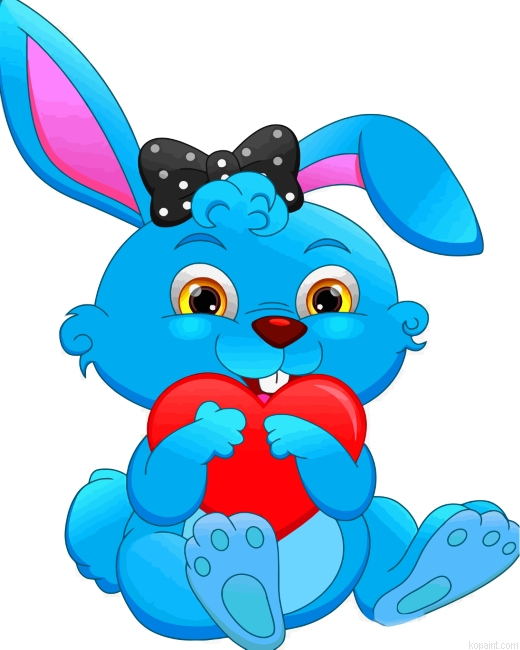 Bunny And Heart Painting By Numberss.png