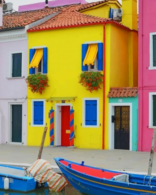 Burano Venice Italy New Painting By Numberss.png