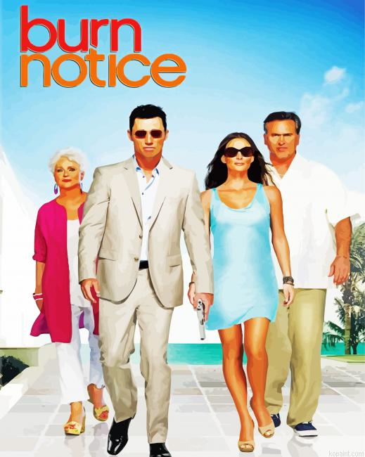 Burn Notice American Serie Painting By Numberss.png