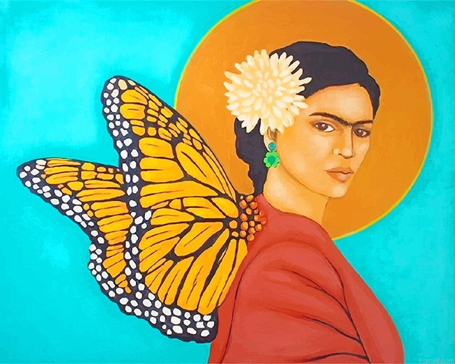 Butterfly Frida Kahlo New Painting By Numberss.png