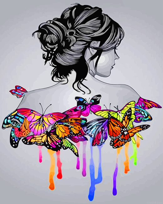 Butterfly Girl Painting By Numberss.png