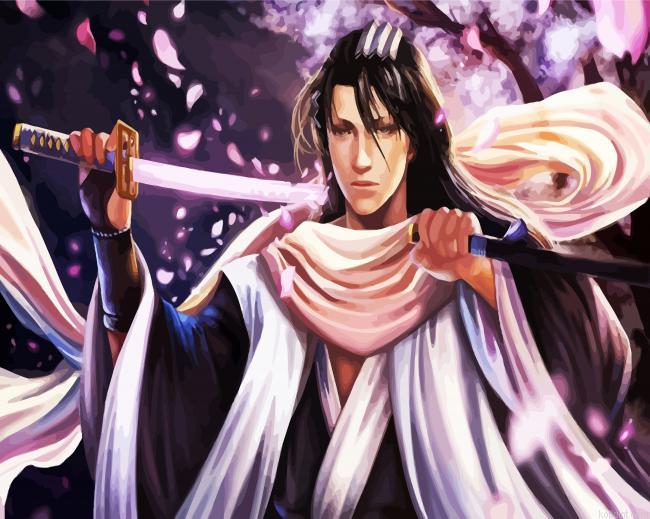 Byakuya Kuchiki Bleach Paint By Numbers.png