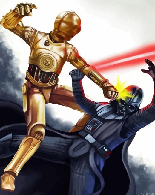 C3po And Darth Vader Paint By Numbers.png