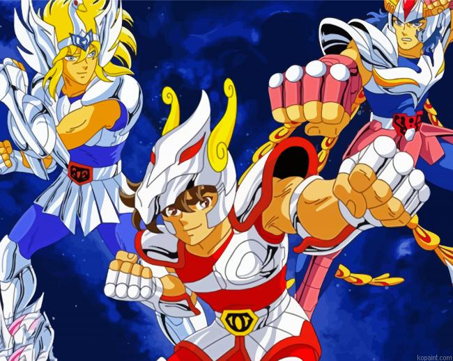Caballeros Del Zodiaco Painting By Numberss.png