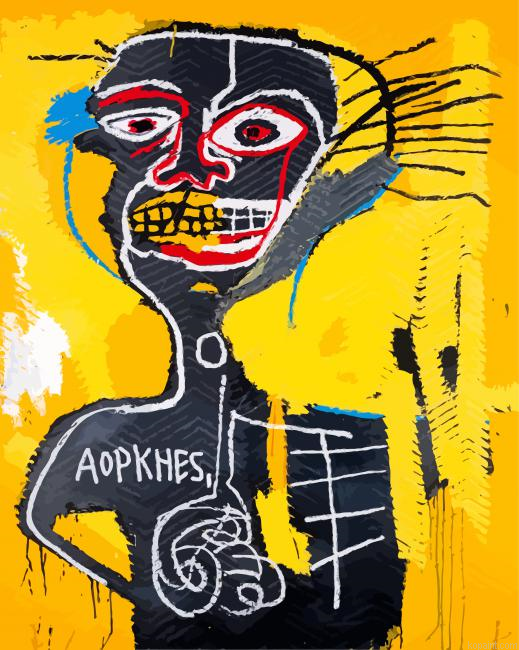 Cabeza Jean Michel Basquiat Painting By Numberss.png