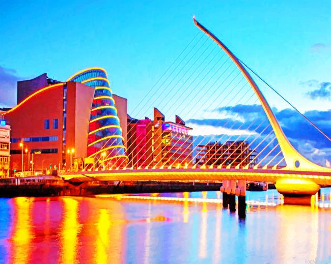 Cable Stayed Bridge Dublin Painting By Numberss.png