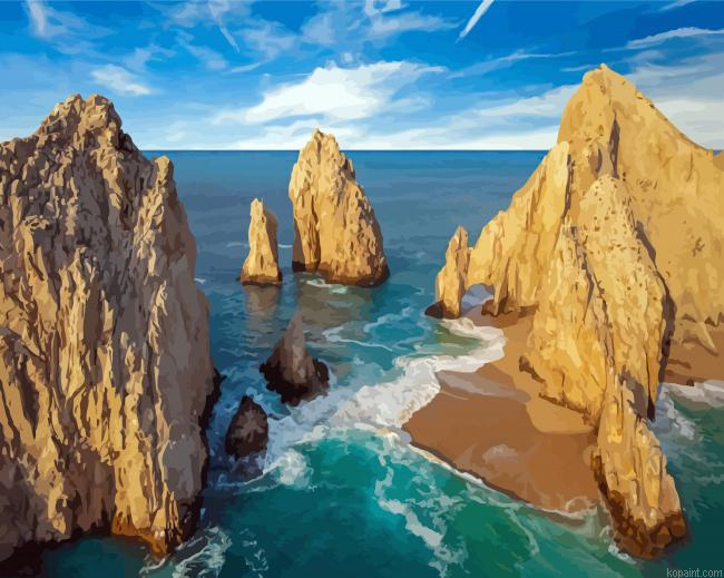 Cabo Sea Paint by Numbers