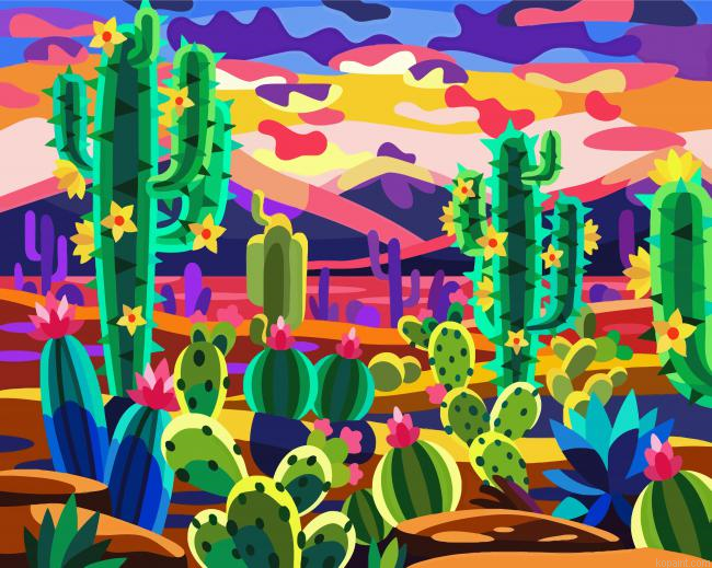 Cactus Illustration Painting By Numberss.png
