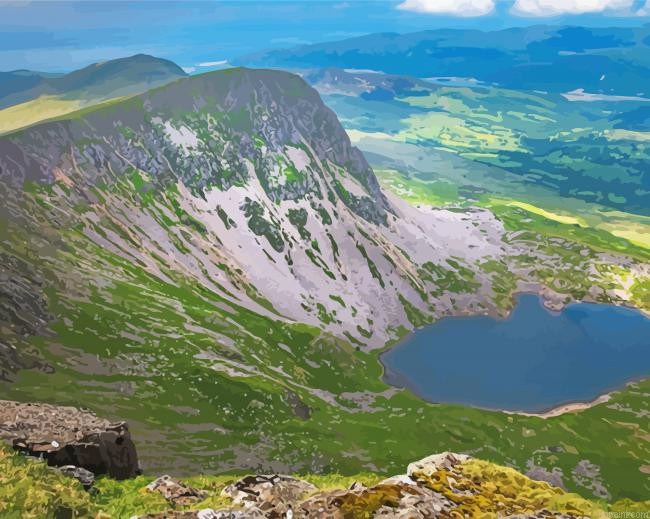 Cadair Idris Penygader Wales Painting By Numberss.png
