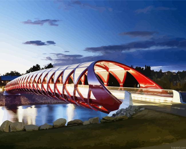 Calgary Peace Bridge Paint By Numbers.png