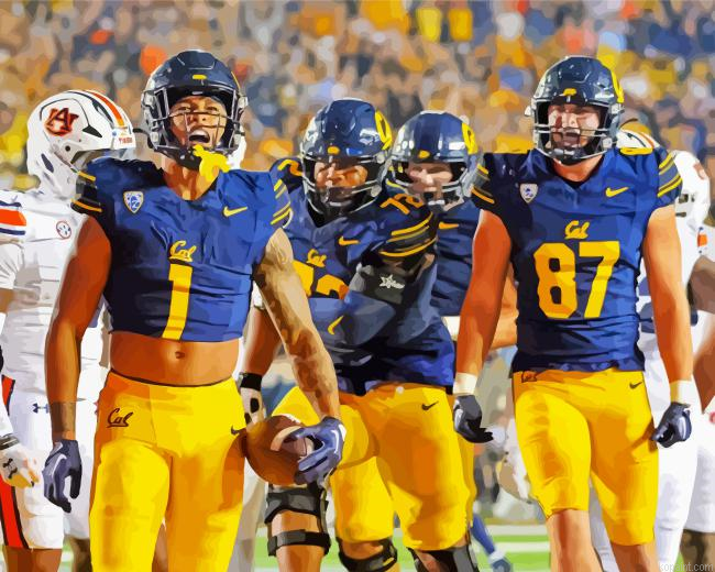 California Golden Bears Football Painting By Numberss.png