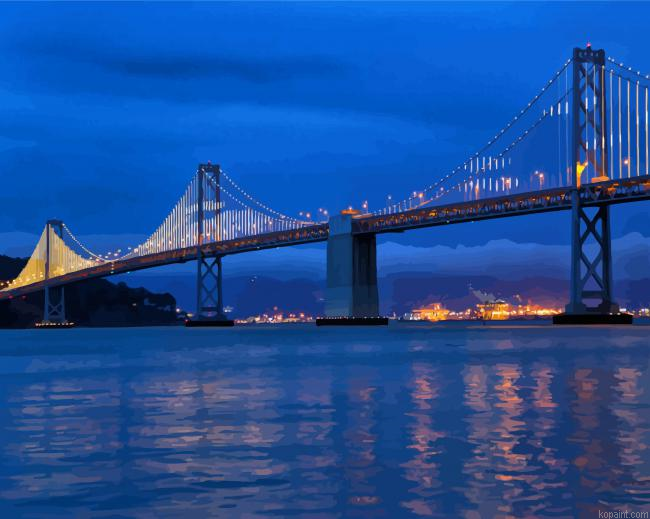 California Oakland Bay Bridge Paint By Numbers