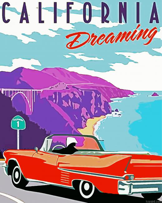 California Vintage Travel Painting By Numberss.png