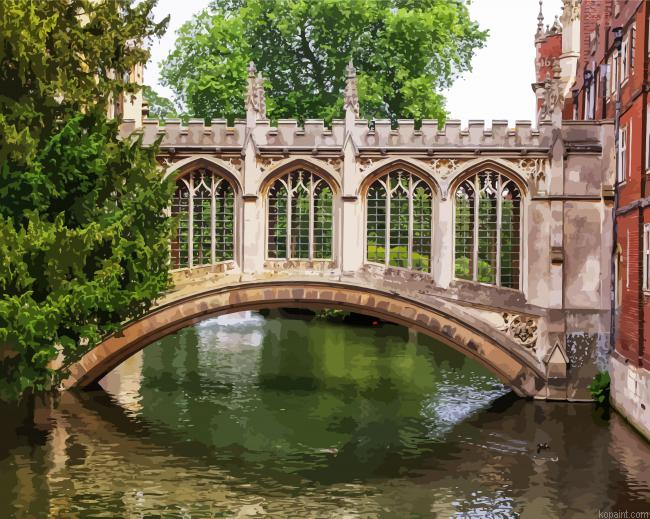 Cambridgeshire Bridge Of Sighs Painting By Numberss.png