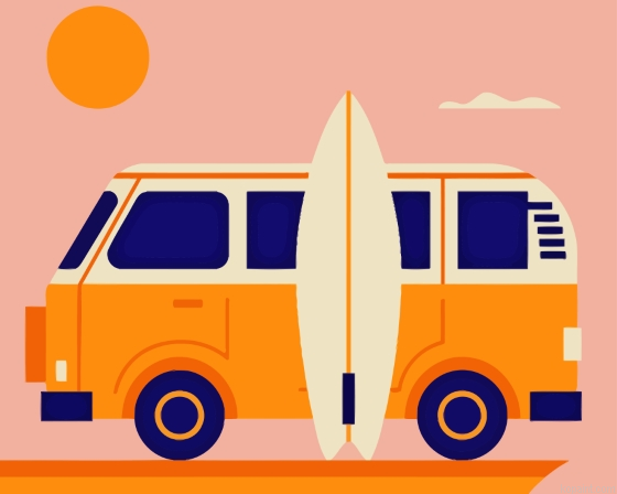 Camper Van With Surfboard Painting By Numberss.png