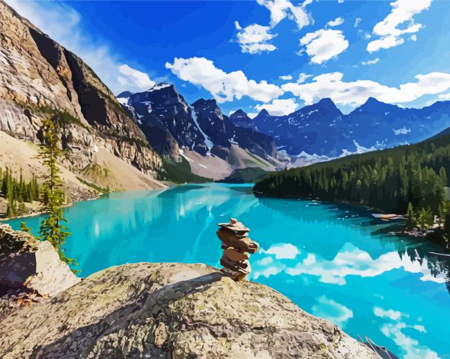 Canada Landscape Paint By Numbers