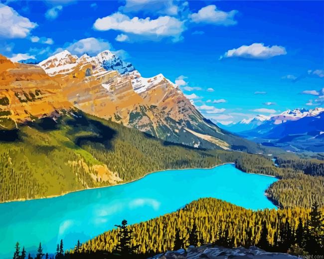 Canada Peyto Lake Painting By Numberss.png