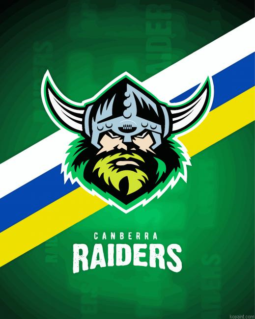 Canberra Raiders Nrl Logo Painting By Numberss.png