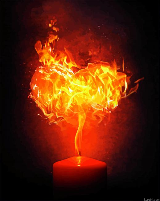 Candy Fire Heart Painting By Numberss.png