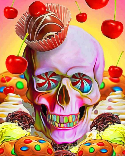 Candy Skull Painting By Numberss.png