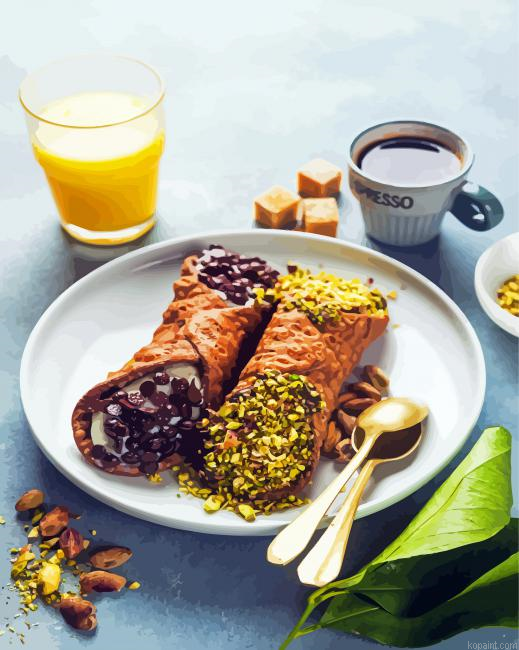 Cannoli Breakfast Painting By Numberss.png