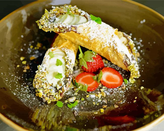 Cannoli With Strawberries Painting By Numberss.png