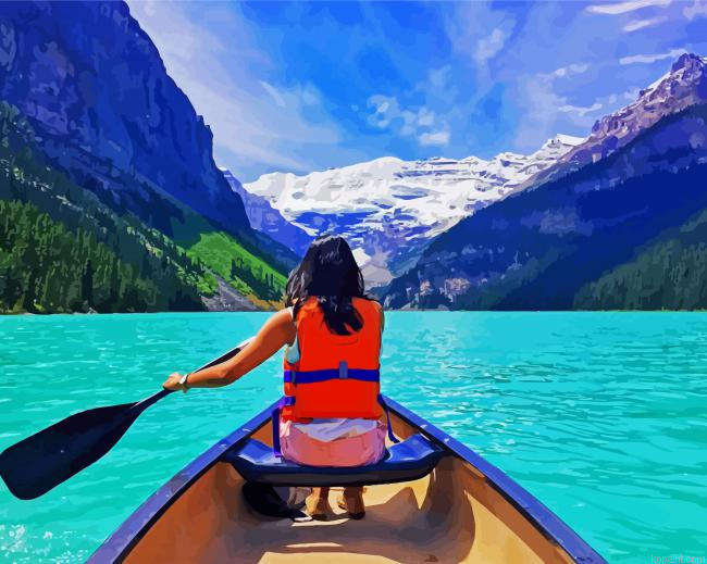 Canoeing Alone Painting By Numberss.png