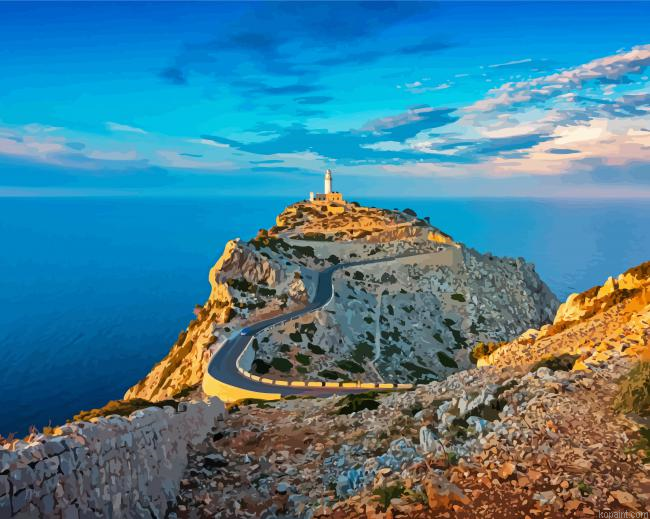 Cap De Formentor Pollensa Landscape Paint By Numbers