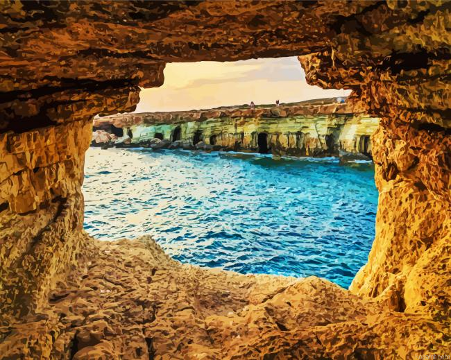 Cape Greco Seacave Paint By Numbers.png