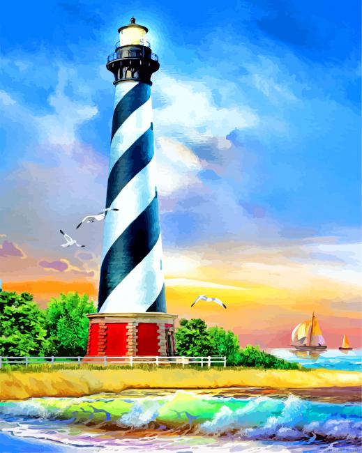Cape Hatteras Light Station Painting By Numberss.png