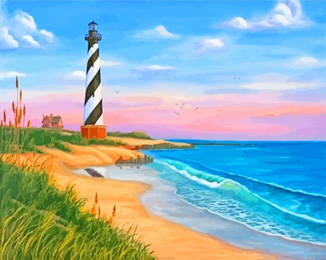 Cape Hatteras Seascape Painting By Numberss.png