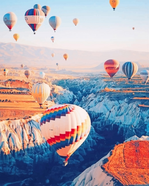 Cappadocia Hot Air Balloon New Painting By Numberss.png