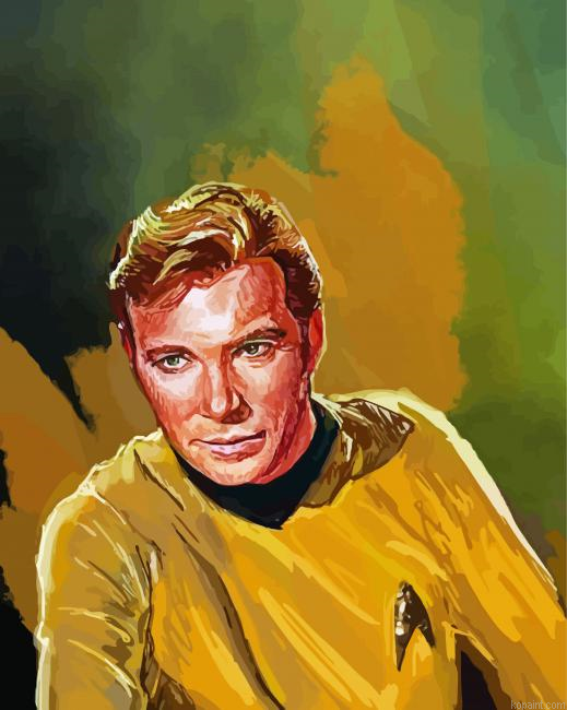 Captain Kirk Art Paint By Numbers