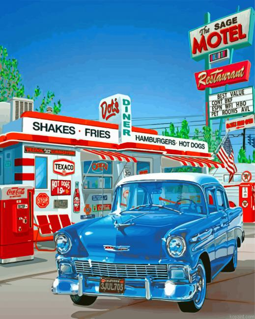 Car In Gas Station Painting By Numberss.png