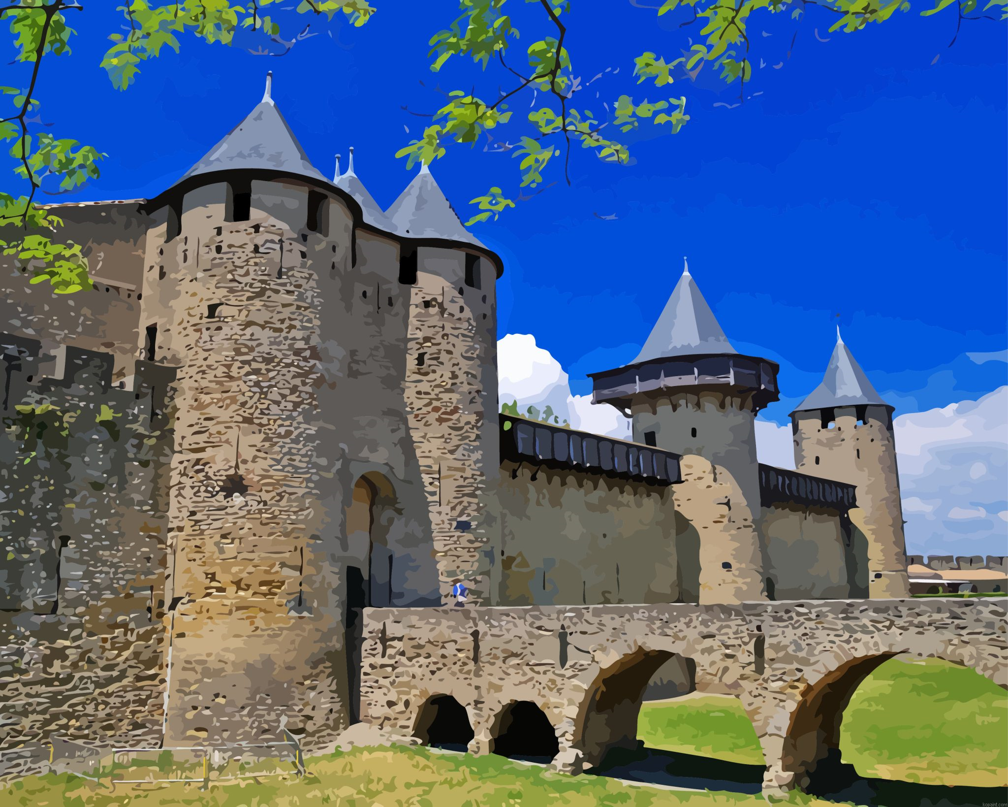 Carcassonne Counts Castle Painting By Numberss.png