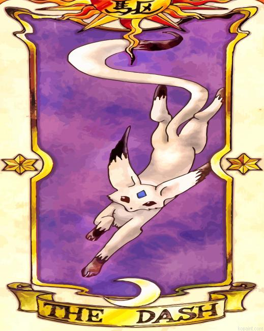 Cardcaptor Sakura The Dash Clow Card Painting By Numberss.png