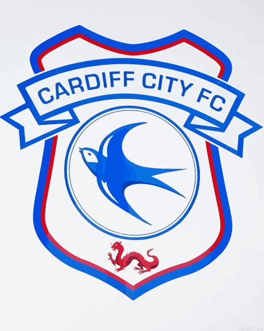 Cardiff City Football Logo Painting By Numberss.png