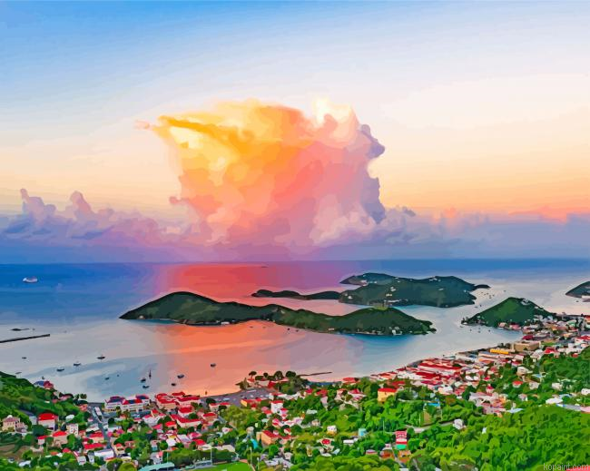 Caribbean Island Of St Thomas Painting By Numberss.png