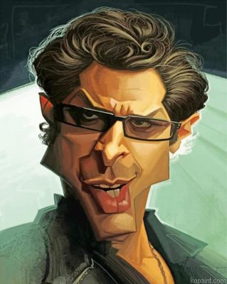 Caricature Ian Malcolm Painting By Numberss.png