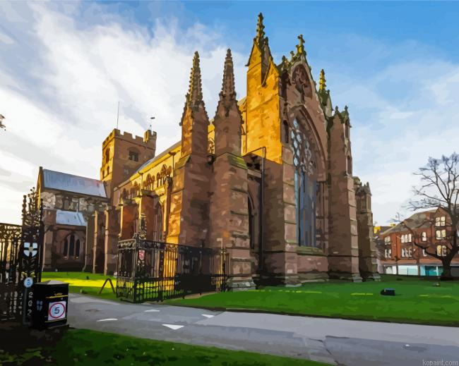 Carlisle Cathedral In England Painting By Numberss.png