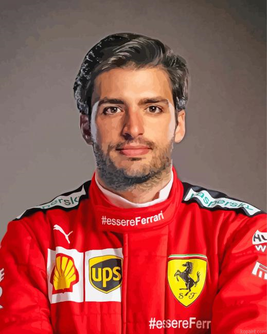 Carlos Sainz Jr Driver Painting By Numberss.png